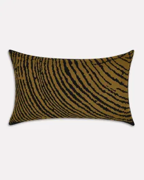 Set of 2 Wood Block Moss Rectangle Cushion