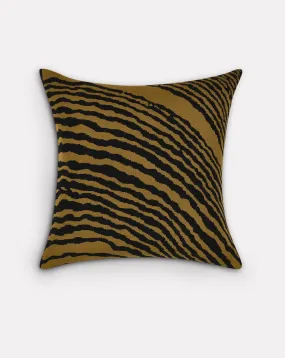 Set of 2 Wood Block Moss Square Cushion