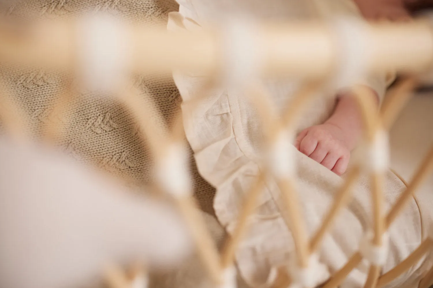 Sheet Cot 120x150cm Slub - Ivory