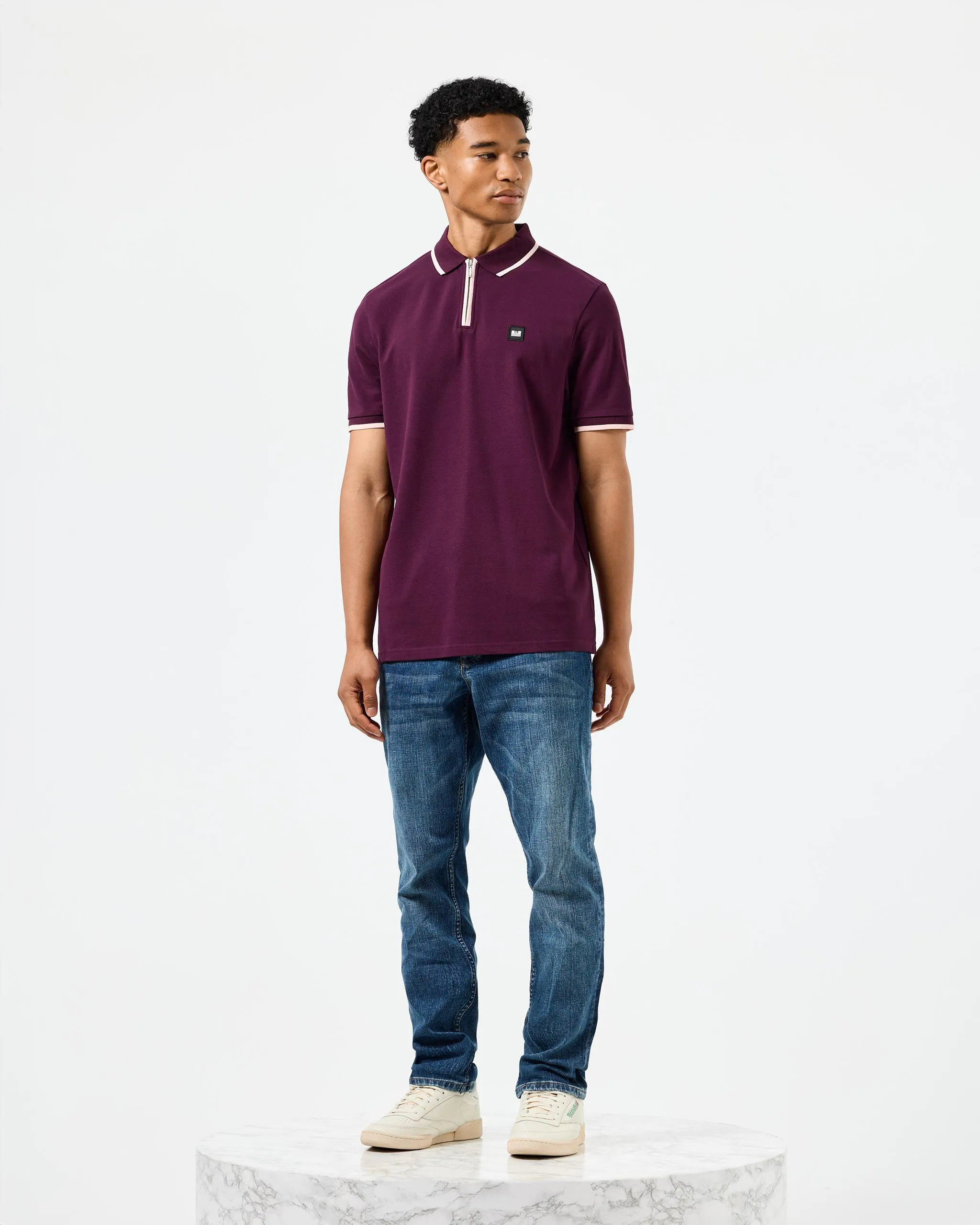 Shore Polo Shirt Acai Berry/Abalone
