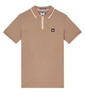 Shore Polo Shirt Mocha Brown/Abalone