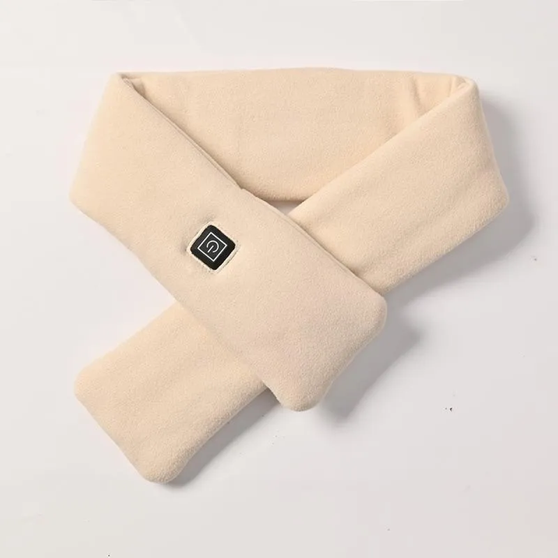 Sidiou Group New Winter Smart Electric Heated Neck Scarf For Unisex Outdoor Warm Battery Operated Rechargeable USB Heating Scarves