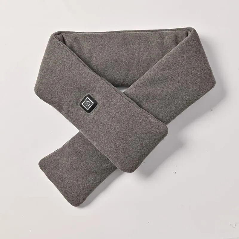 Sidiou Group New Winter Smart Electric Heated Neck Scarf For Unisex Outdoor Warm Battery Operated Rechargeable USB Heating Scarves