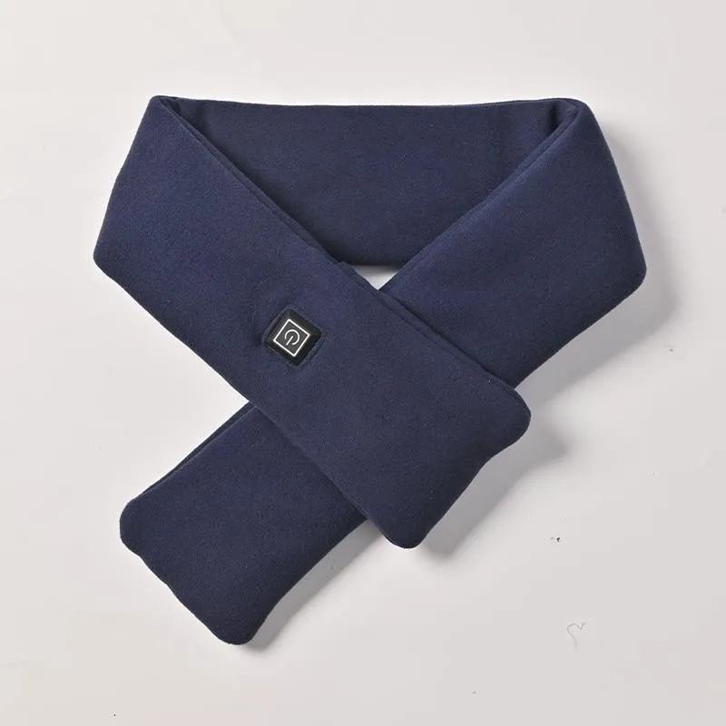 Sidiou Group New Winter Smart Electric Heated Neck Scarf For Unisex Outdoor Warm Battery Operated Rechargeable USB Heating Scarves