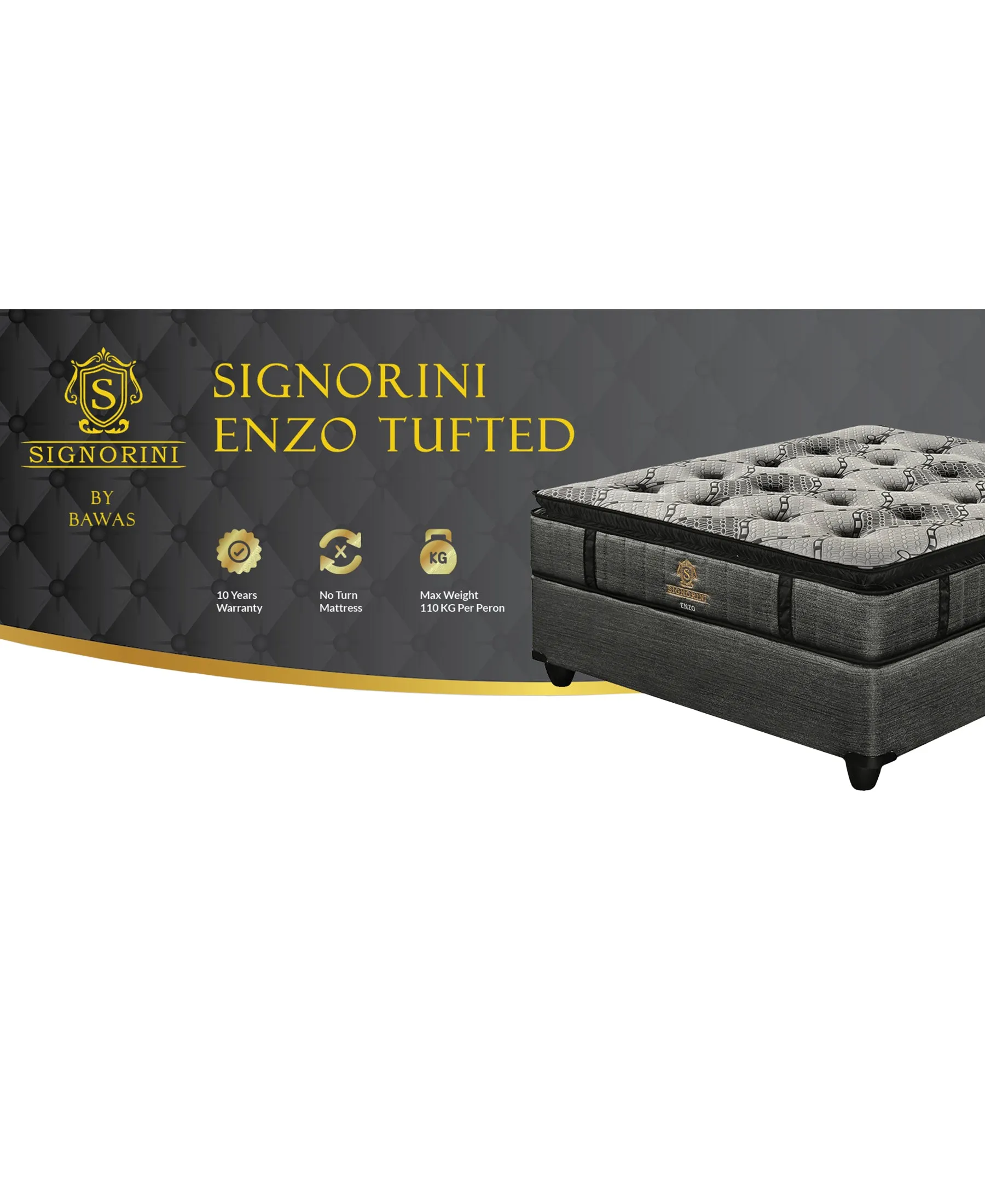Signorini Enzo Tufted Single Bed