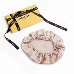 Single Layer Silk Bonnet - Rosy Pink