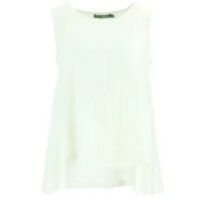 Sleeveless Knitted Top - Off White