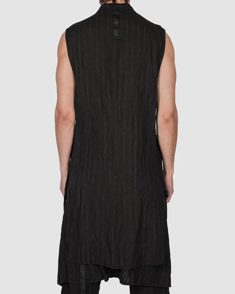 Striped pocket vest