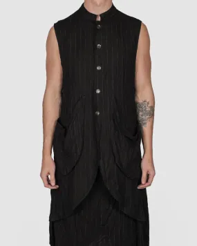 Striped pocket vest