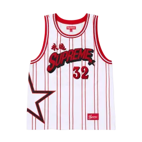 Supreme Star Basketball Jersey 'White'