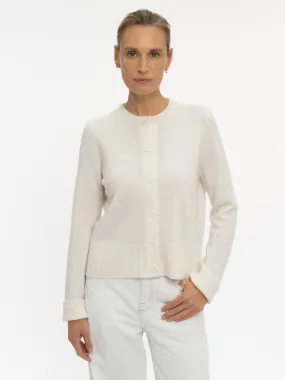 THE LINDA CARDIGAN | ICE WHITE