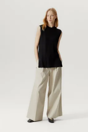 The Linen Cotton Ribbed Vest