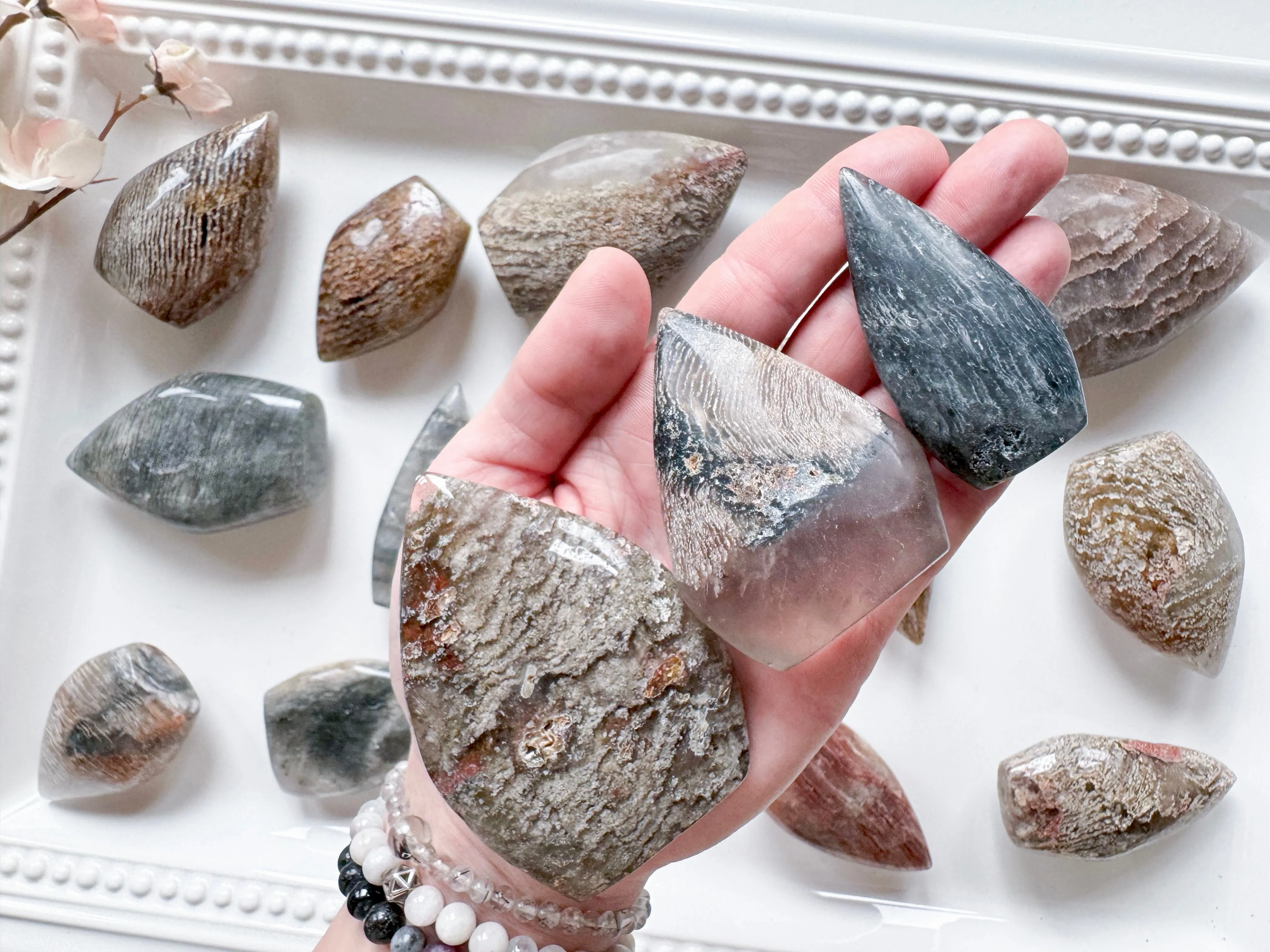 Thousand Layer Lodolite Quartz Flame