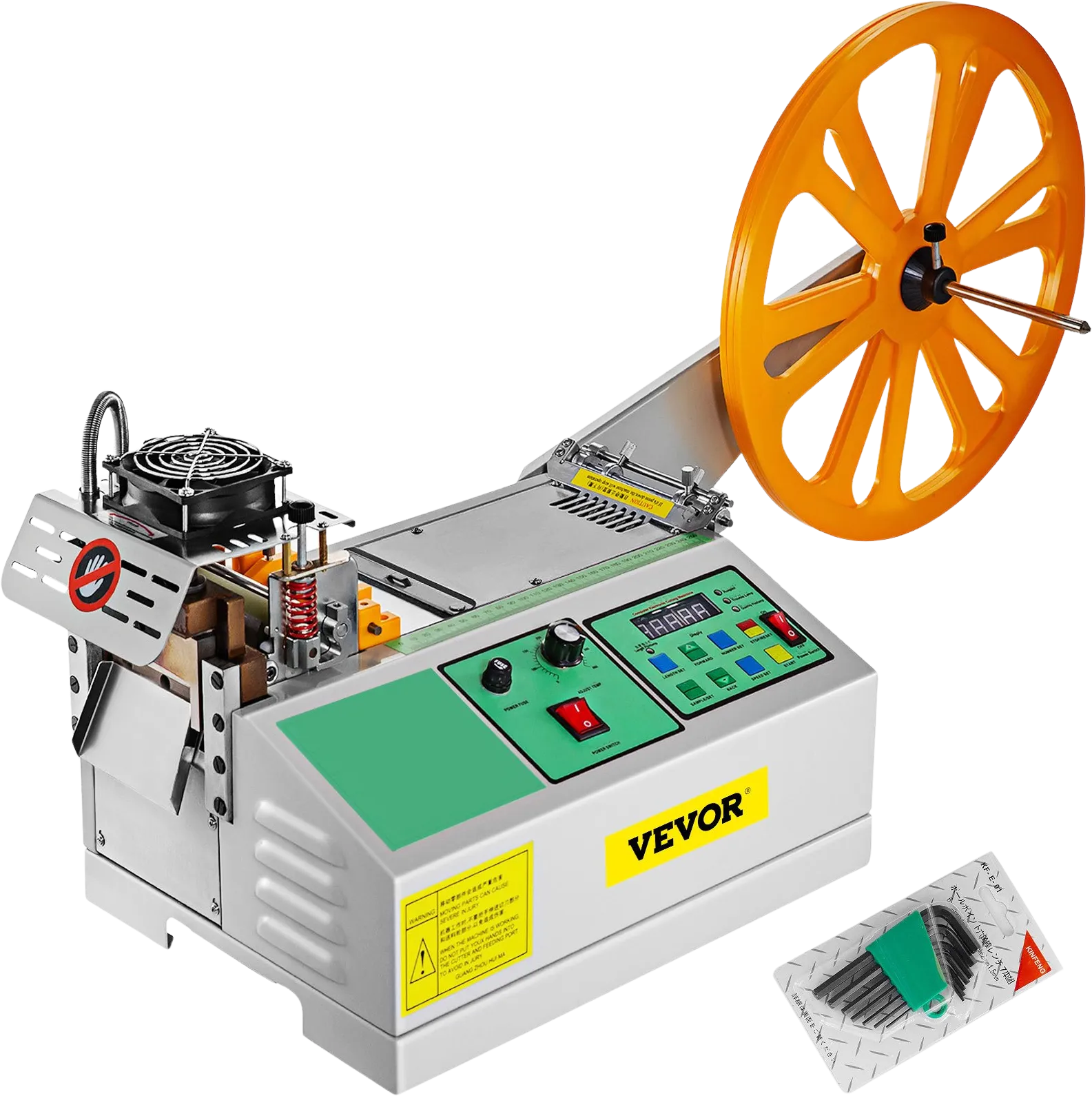 Vevor Automatic Hot and Cold Tape Cutting Machine 440W 680°F Precise Digital Strip Cutter for Nylon & Plastic New