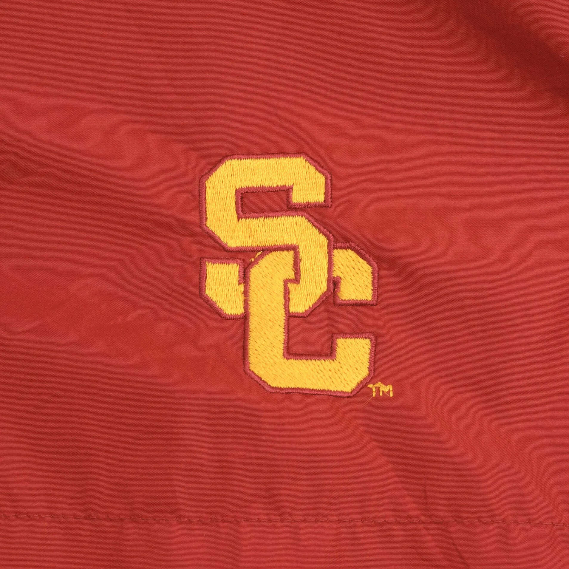 VINTAGE NIKE USC TROJAN WINDBREAKER PULLOVER JACKET 1990S SIZE MEDIUM