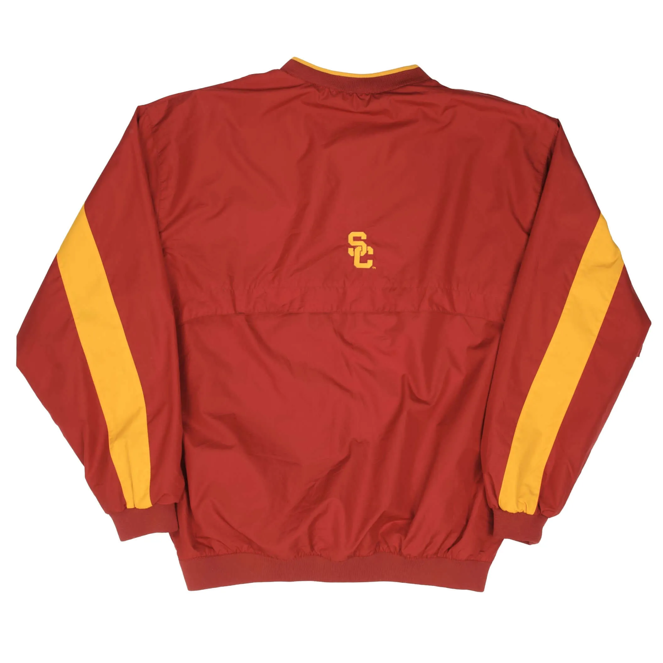 VINTAGE NIKE USC TROJAN WINDBREAKER PULLOVER JACKET 1990S SIZE MEDIUM