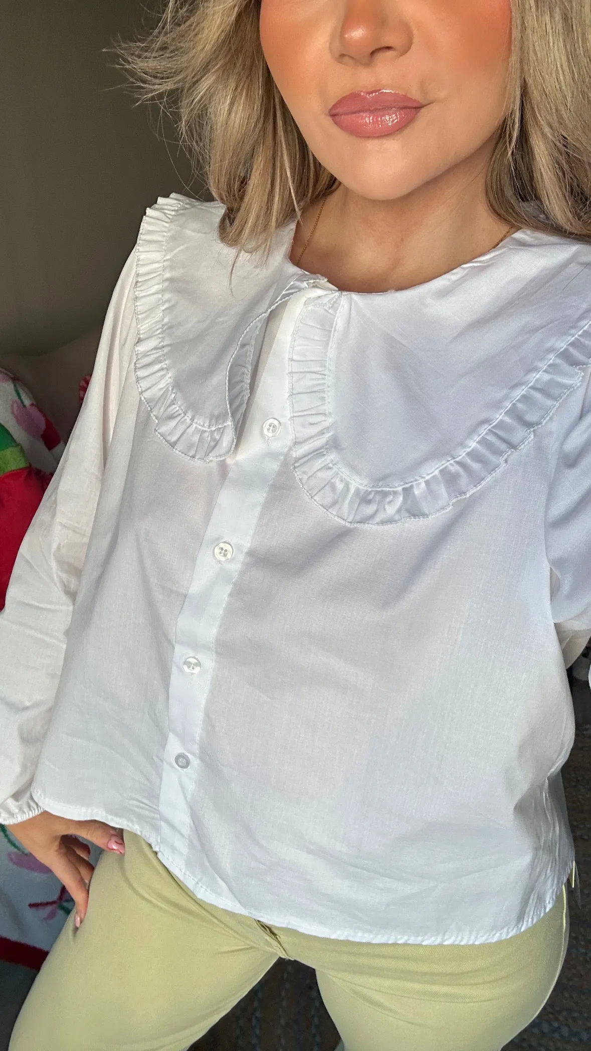 White Collared Shirt