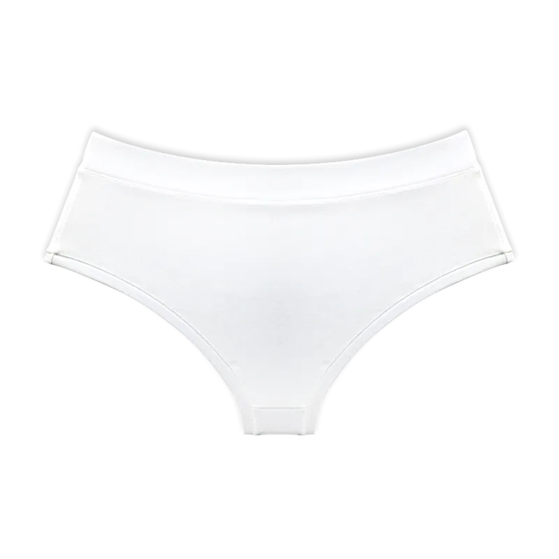 White Tencel Hipster Underwear