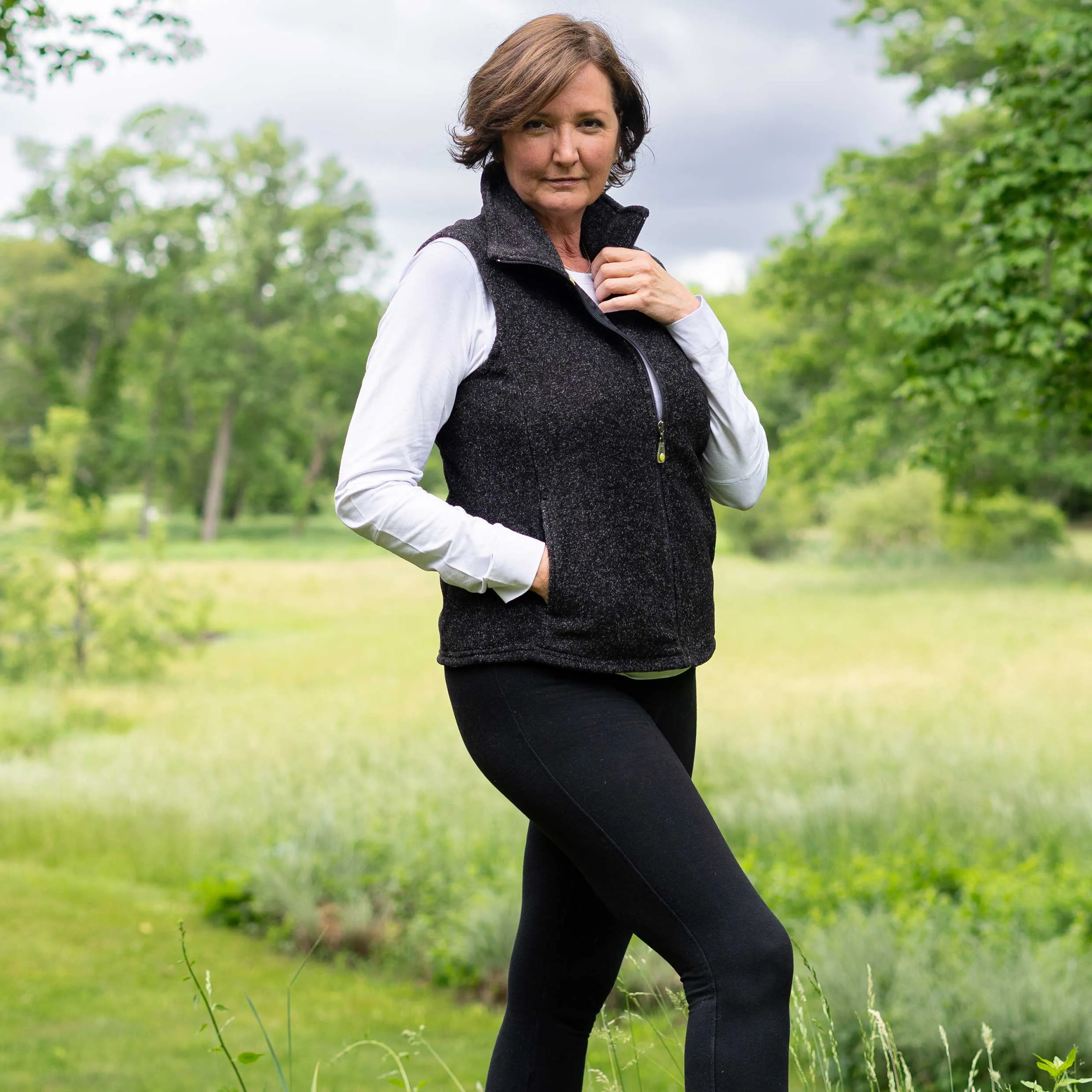 Women's Heather Fleece Vest