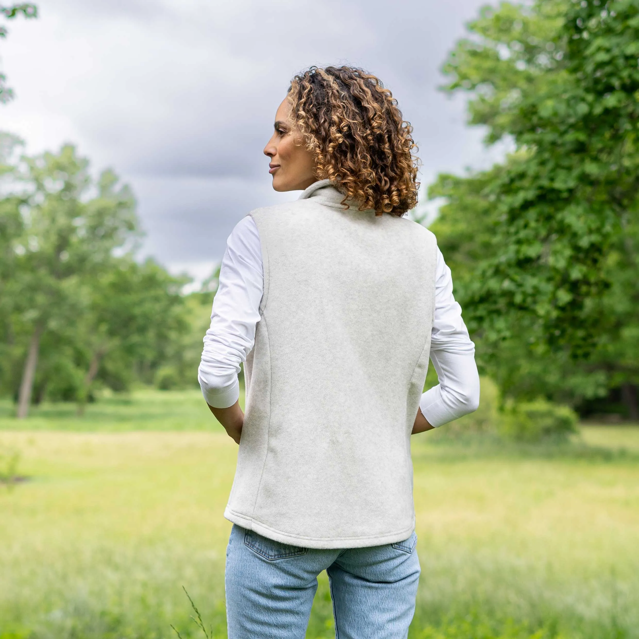Women's Heather Fleece Vest