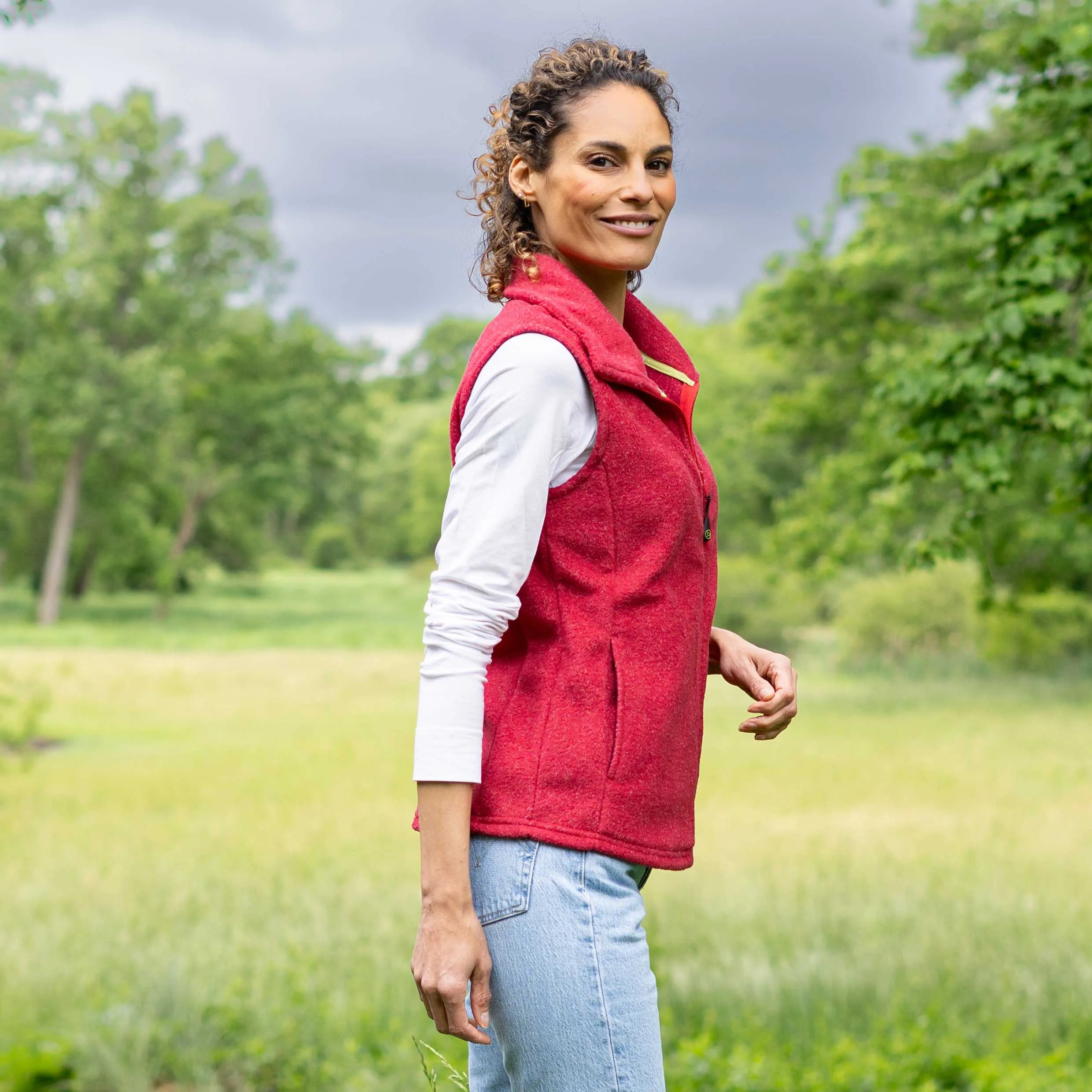 Women's Heather Fleece Vest