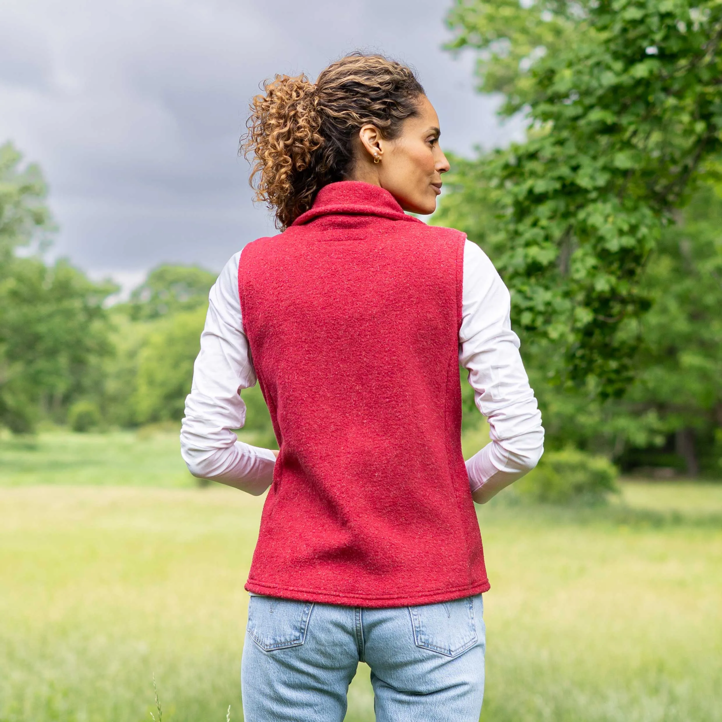 Women's Heather Fleece Vest
