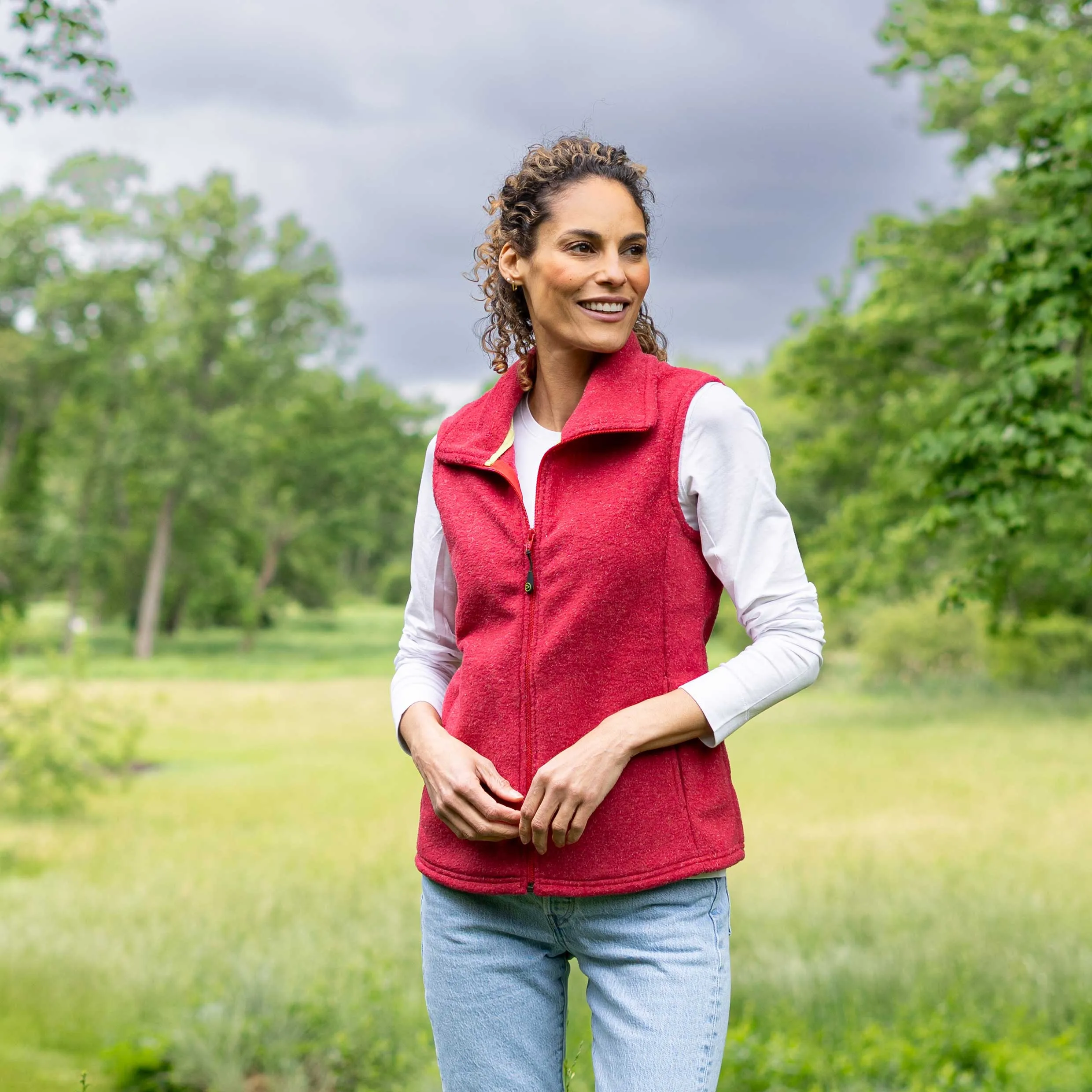 Women's Heather Fleece Vest