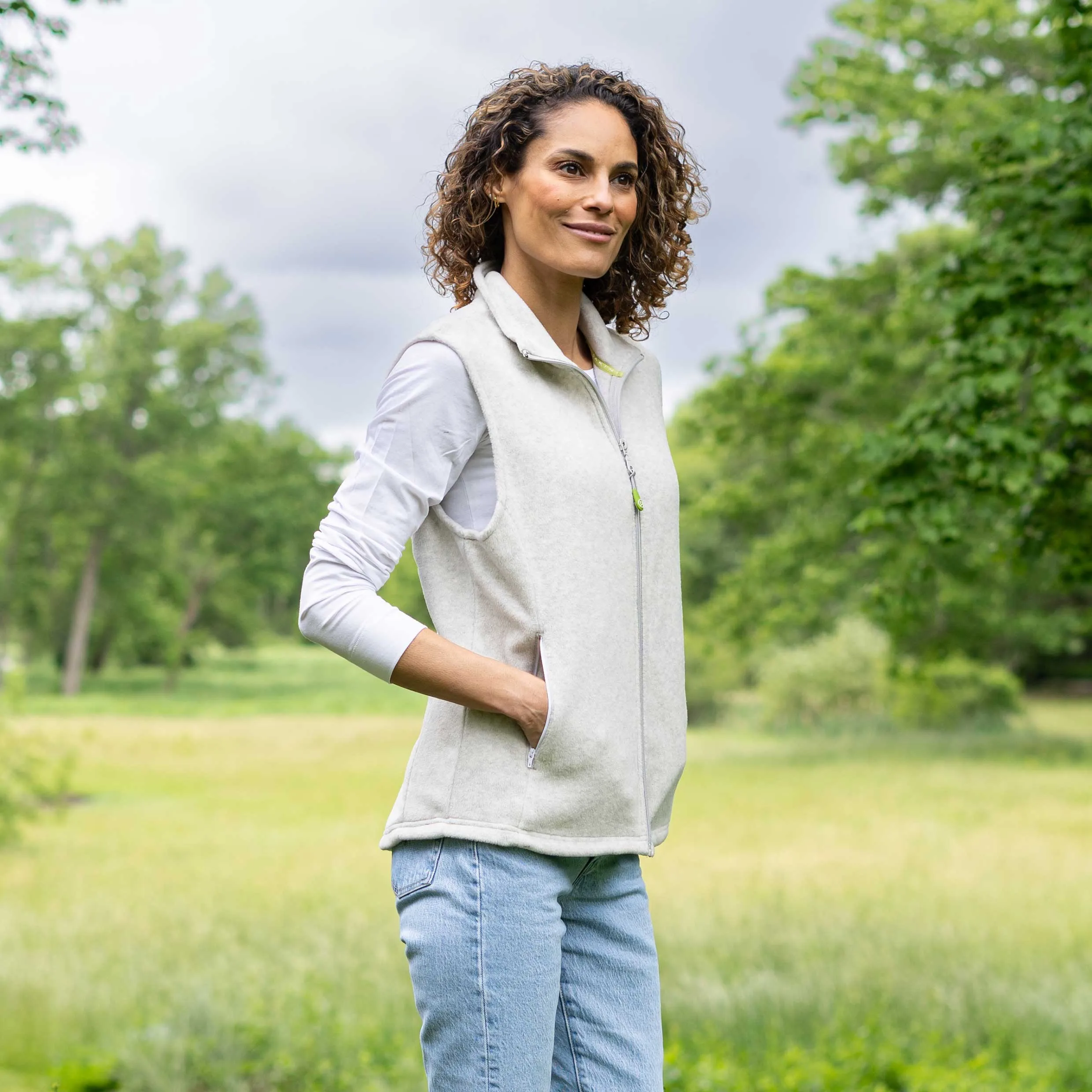 Women's Heather Fleece Vest