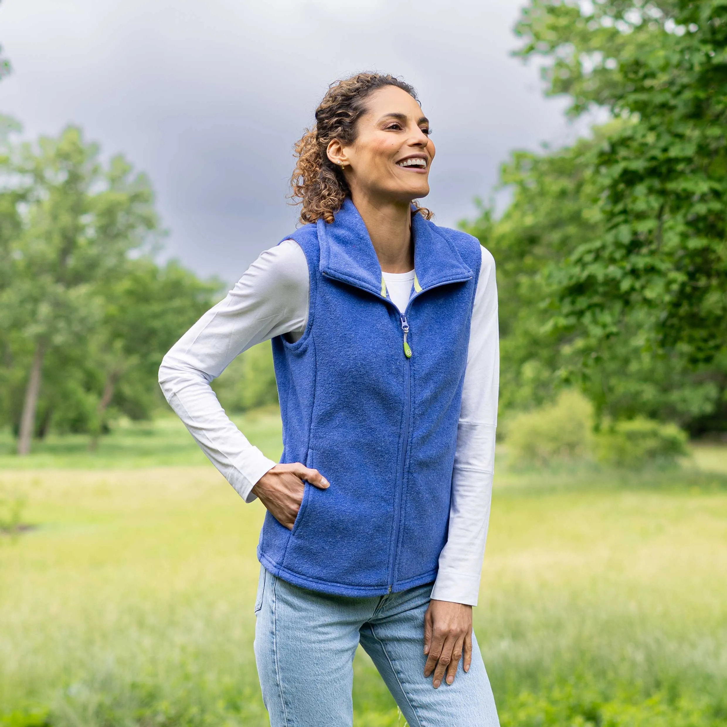Women's Heather Fleece Vest