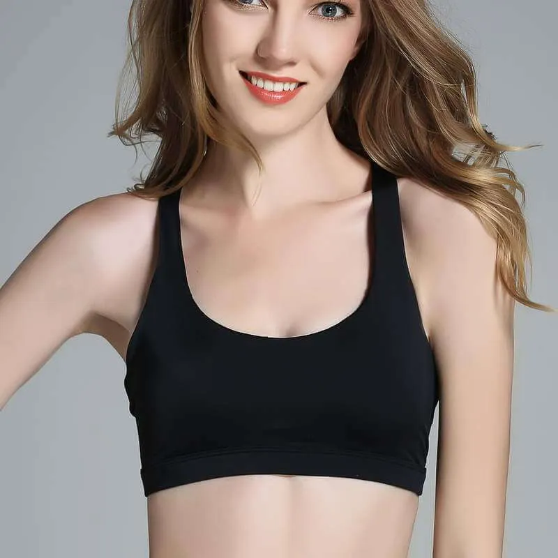 Yoga Plain Bra Back Cross Underwear Tank Tops